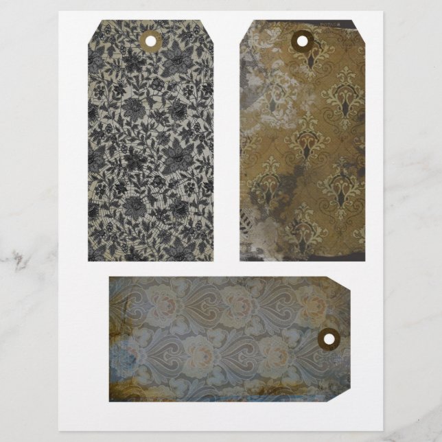  achtergesteld behangselpapier Label nr.3 (Voorkant)