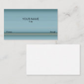 Achtergestelde blauwe grijze schaduwen visitekaartje (Voorkant / Achterkant)