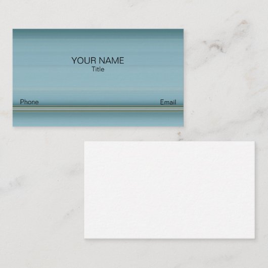Achtergestelde blauwe grijze schaduwen visitekaartje (Voorkant / Achterkant)
