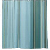 Achtergestelde kleurenstreepjes douchegordijn (Voorkant)