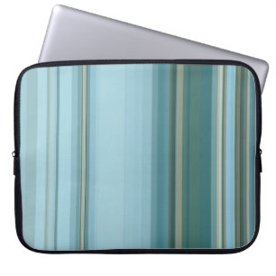 Achtergestelde kleurenstreepjes laptop sleeve