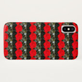 Achtergestelde rode rozen patroon Case-Mate iPhone case (Achterkant (horizontaal))
