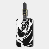 Achtergestelde Roos Art Bagagelabel (Voorkant verticaal)