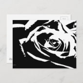 Achtergestelde Roos Art Briefkaart (Voorkant / Achterkant)
