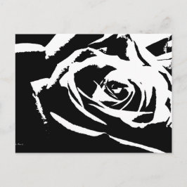 Achtergestelde Roos Art Briefkaart