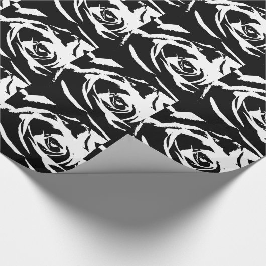 Achtergestelde Roos Art Cadeaupapier (Hoek)