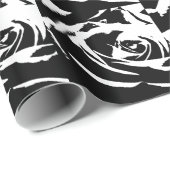 Achtergestelde Roos Art Cadeaupapier (Rol Hoek)