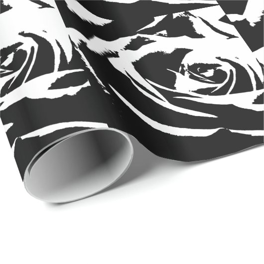 Achtergestelde Roos Art Cadeaupapier (Rol Hoek)