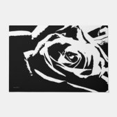 Achtergestelde Roos Art Deurmat (Voorkant)
