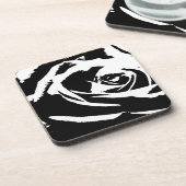 Achtergestelde Roos Art Drankjes Onderzetter (Linkerzijde)