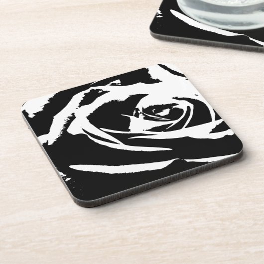 Achtergestelde Roos Art Drankjes Onderzetter (Linkerzijde)