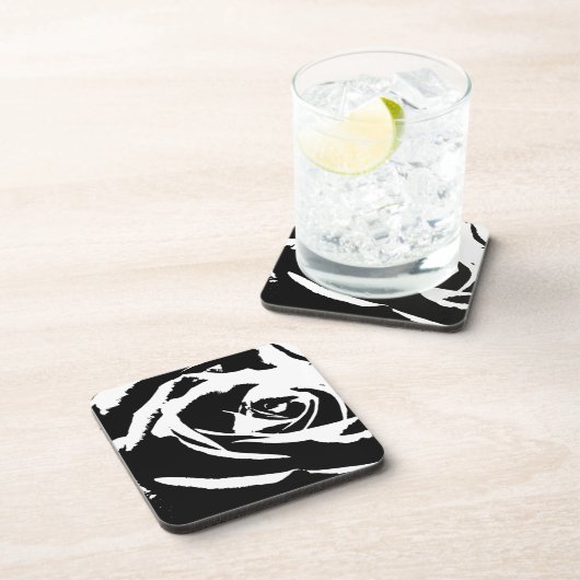 Achtergestelde Roos Art Drankjes Onderzetter (Rechterzijde)