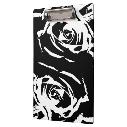 Achtergestelde Roos Art Klembord (Links)