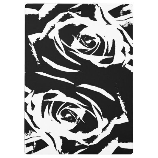 Achtergestelde Roos Art Klembord (Achterkant)