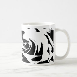 Achtergestelde Roos Art Koffiemok