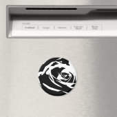 Achtergestelde Roos Art Magneet (Insitu (Vaatwasser))