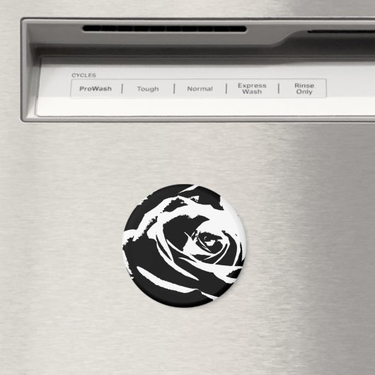 Achtergestelde Roos Art Magneet (Insitu (Vaatwasser))