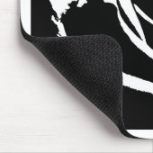 Achtergestelde Roos Art Muismat (Hoek)