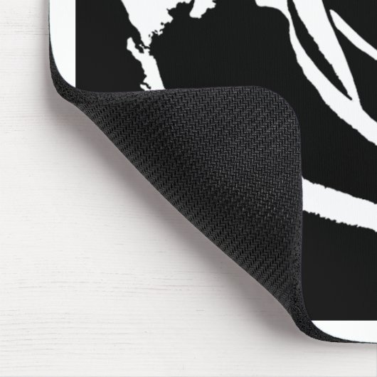 Achtergestelde Roos Art Muismat (Hoek)