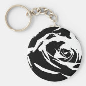 Achtergestelde Roos Art Sleutelhanger (Voorkant)