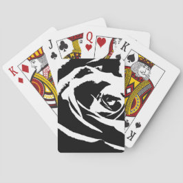 Achtergestelde Roos Art Speelkaarten