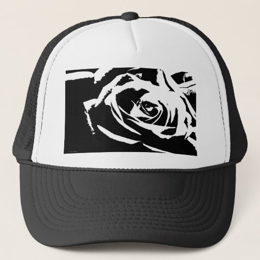 Achtergestelde Roos Art Trucker Pet (Voorkant)