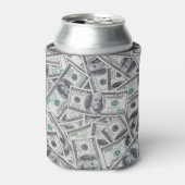 Achtergrond 100 dollarbiljetten. blikjeskoeler (Blikje Voorkant)