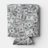 Achtergrond 100 dollarbiljetten. blikjeskoeler (Achterkant)