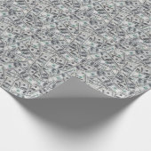 Achtergrond 100 dollarbiljetten. cadeaupapier (Hoek)