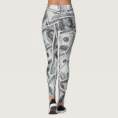 Achtergrond 100 dollarbiljetten. leggings (Achterkant)