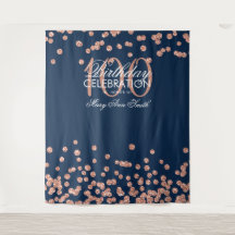 Achtergrond 100ste verjaardag Roze Goud Marine Con