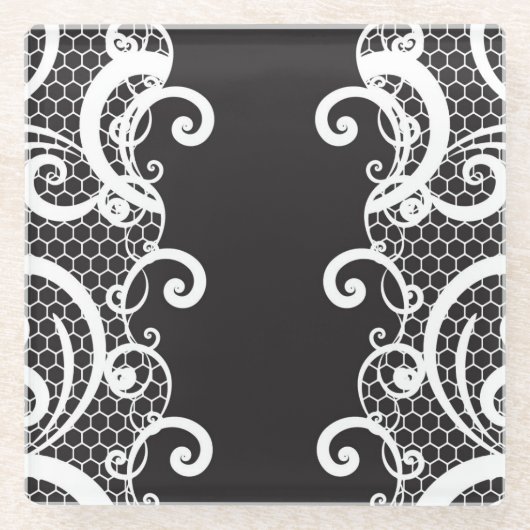 Achtergrond 1 glazen onderzetter (Voorkant)