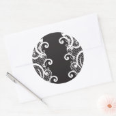 Achtergrond 1 ronde sticker (Envelop)