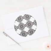 Achtergrond 2 ronde sticker (Envelop)