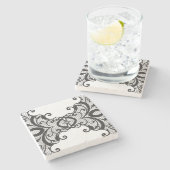 Achtergrond 2 stenen onderzetter (Zijkant)