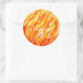 Achtergrond 3 ronde sticker (Tas)