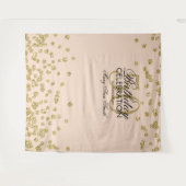 Achtergrond 50e verjaardag goud roze confetti wandkleed (Voorkant (horizontaal))