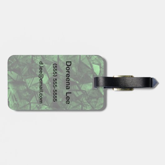 Achtergrond 5 bagagelabel (Achterkant horizontaal)