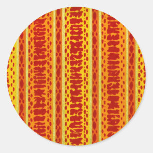 Achtergrond 6 van meer dan 1960 ronde sticker