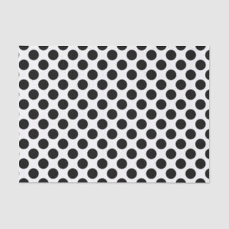 Achtergrond aanpassen: B&W Polka Dots Pattern Tissuepapier