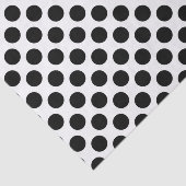 Achtergrond aanpassen: B&W Polka Dots Pattern Tissuepapier (Detail)