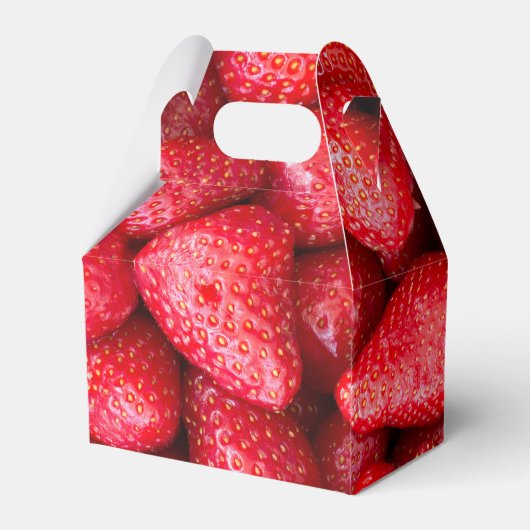Achtergrond aardbeien bedankdoosjes (Achterkant)