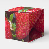 Achtergrond aardbeien bedankdoosjes (Voorkant Zijde)