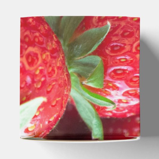 Achtergrond aardbeien bedankdoosjes (Bovenkant)