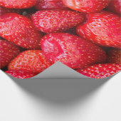 Achtergrond aardbeien cadeaupapier (Hoek)