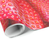 Achtergrond aardbeien cadeaupapier (Rol Hoek)