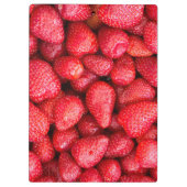 Achtergrond aardbeien klembord (Achterkant)