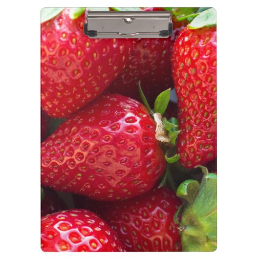 Achtergrond aardbeien klembord (Voorkant)