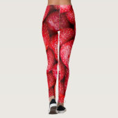 Achtergrond aardbeien leggings (Achterkant)