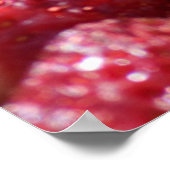 Achtergrond aardbeien poster (Hoek)